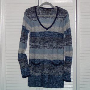 Ashley Women's Size XL Navy, Blue, & Grey Sweater